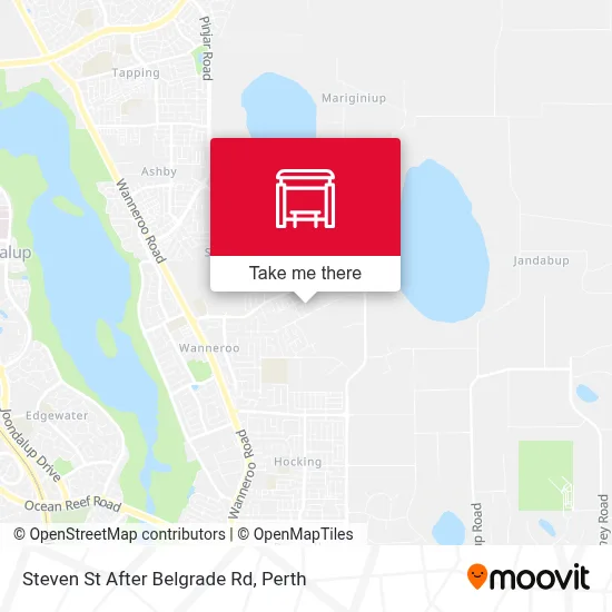 Mapa Steven St After Belgrade Rd