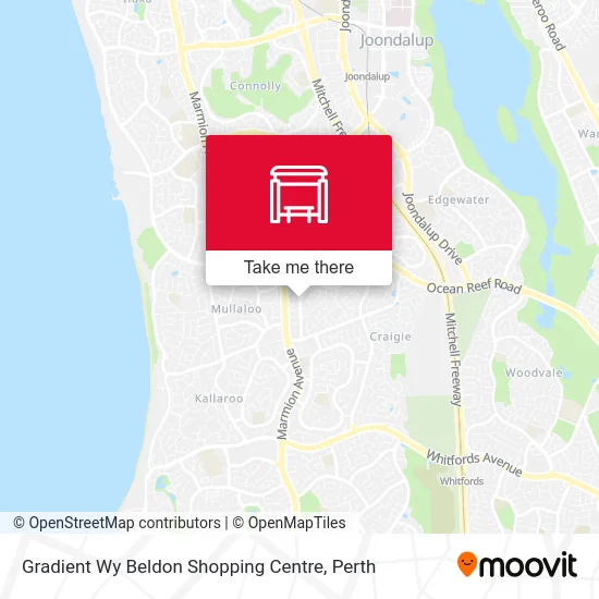 Mapa Gradient Wy Beldon Shopping Centre