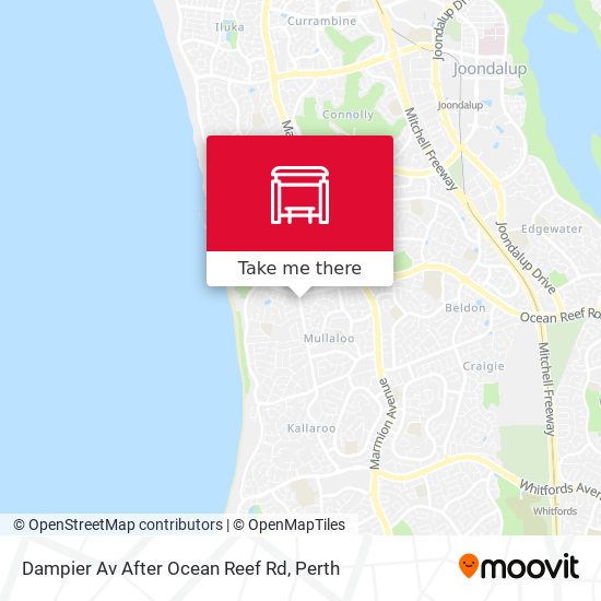 Dampier Av After Ocean Reef Rd map