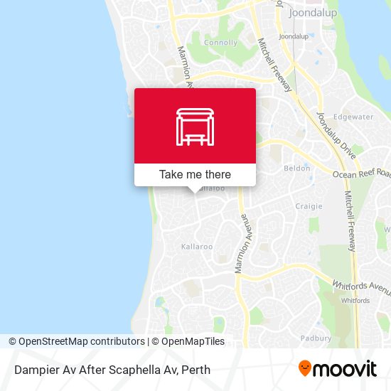 Dampier Av After Scaphella Av map
