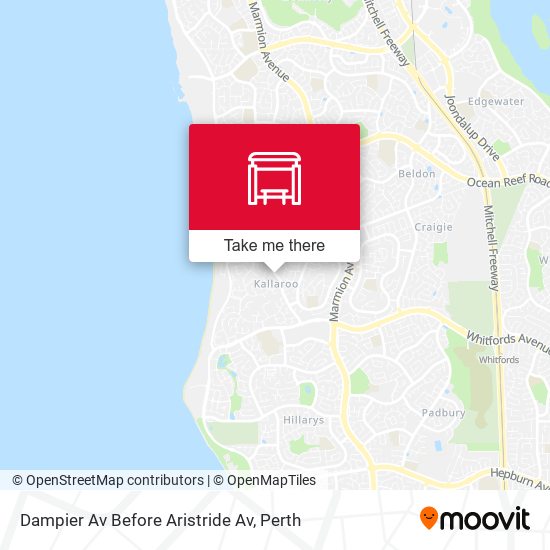 Dampier Av Before Aristride Av map