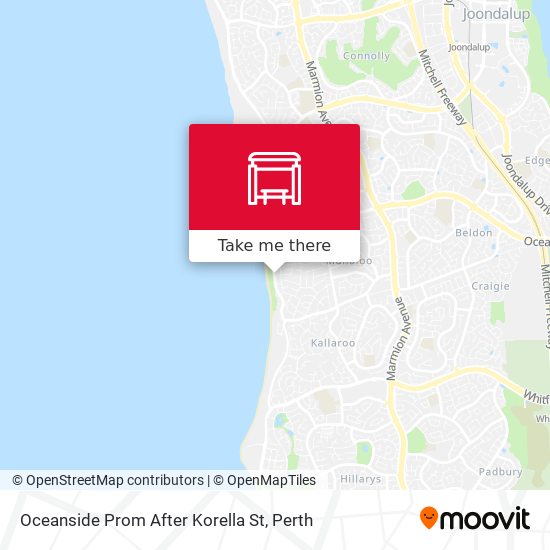 Oceanside Prom After Korella St map