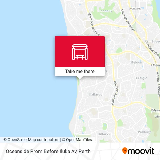 Oceanside Prom Before Iluka Av map