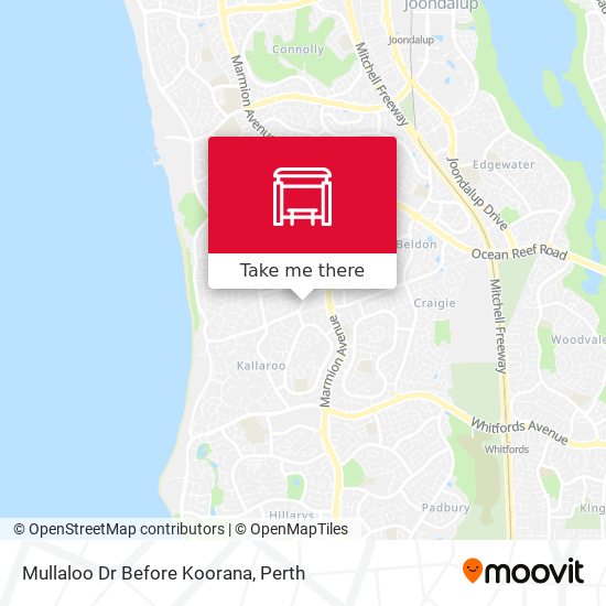 Mullaloo Dr Before Koorana map