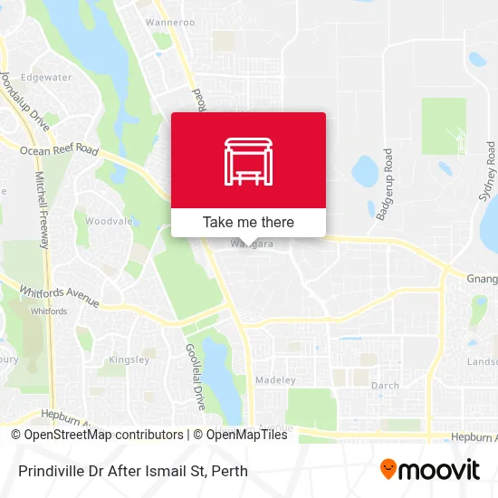 Mapa Prindiville Dr After Ismail St