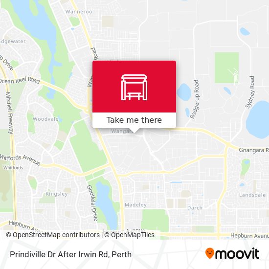 Prindiville Dr After Irwin Rd map