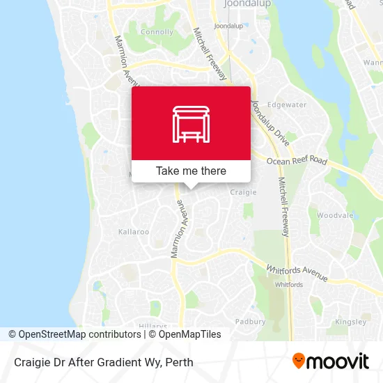 Mapa Craigie Dr After Gradient Wy