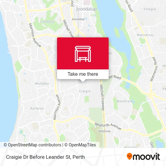 Mapa Craigie Dr Before Leander St