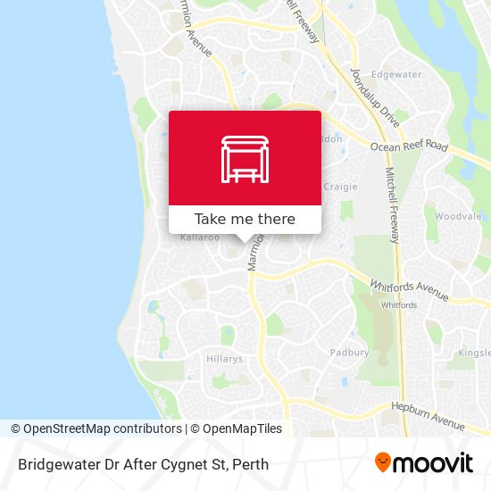 Mapa Bridgewater Dr After Cygnet St