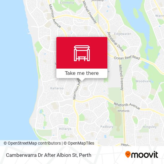 Camberwarra Dr After Albion St map