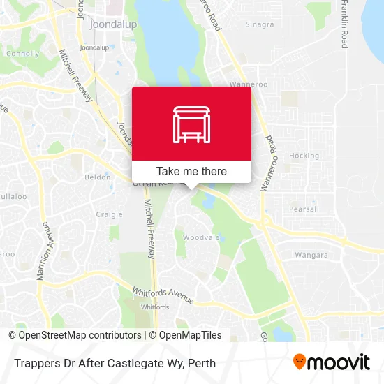 Mapa Trappers Dr After Castlegate Wy