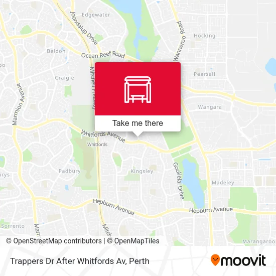 Mapa Trappers Dr After Whitfords Av