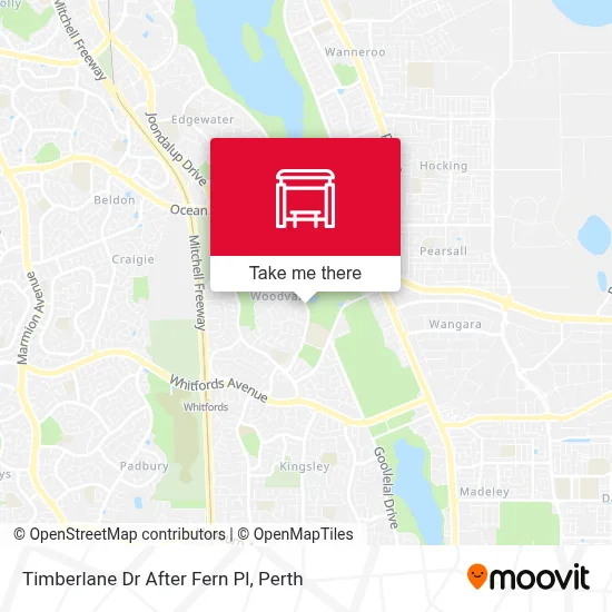 Mapa Timberlane Dr After Fern Pl