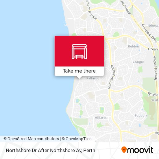 Northshore Dr After Northshore Av map