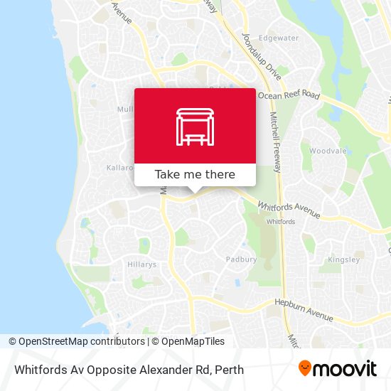 Whitfords Av Opposite Alexander Rd map