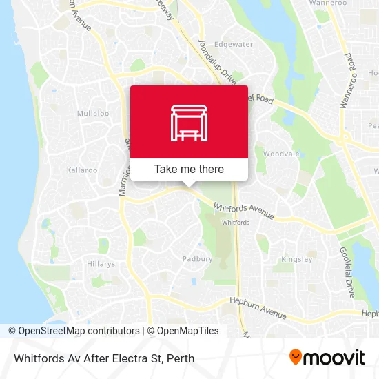 Mapa Whitfords Av After Electra St