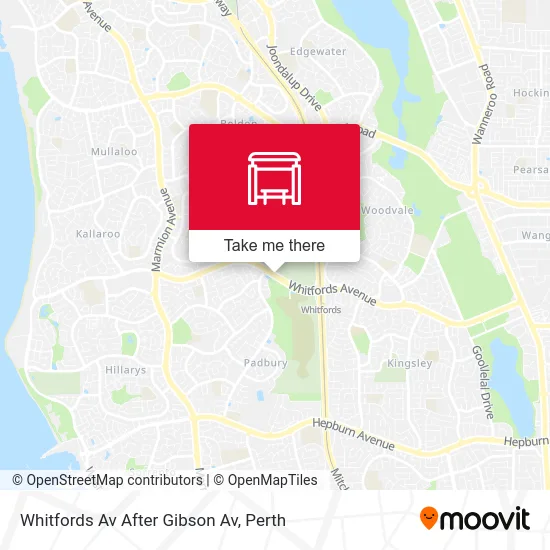 Mapa Whitfords Av After Gibson Av