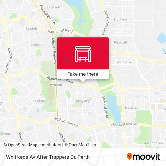 Mapa Whitfords Av After Trappers Dr