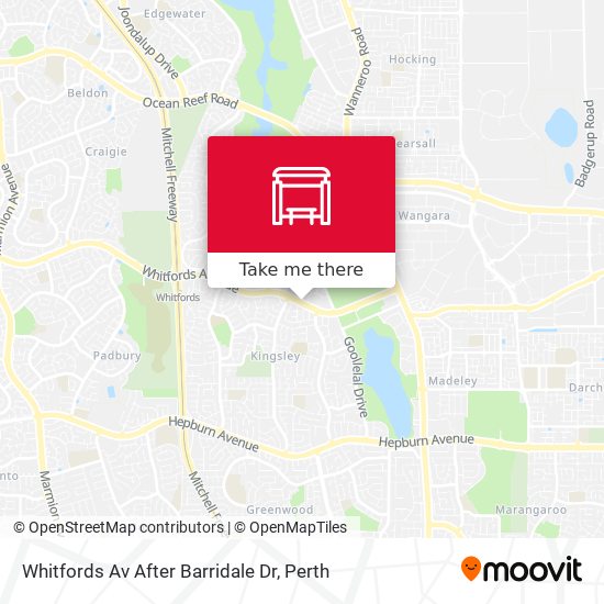 Whitfords Av After Barridale Dr map