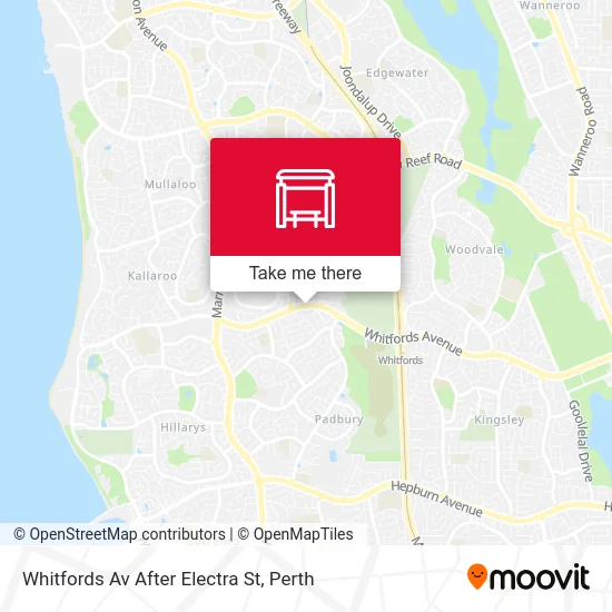 Mapa Whitfords Av After Electra St