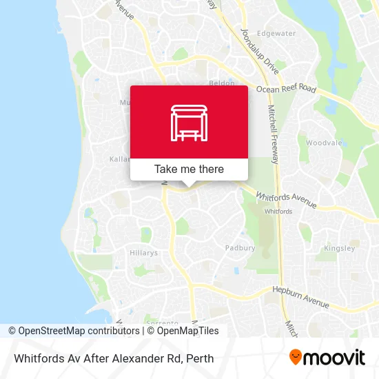 Mapa Whitfords Av After Alexander Rd