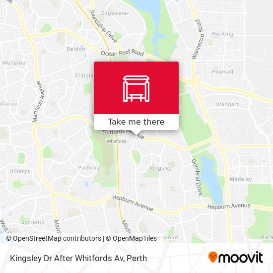 Kingsley Dr After Whitfords Av map
