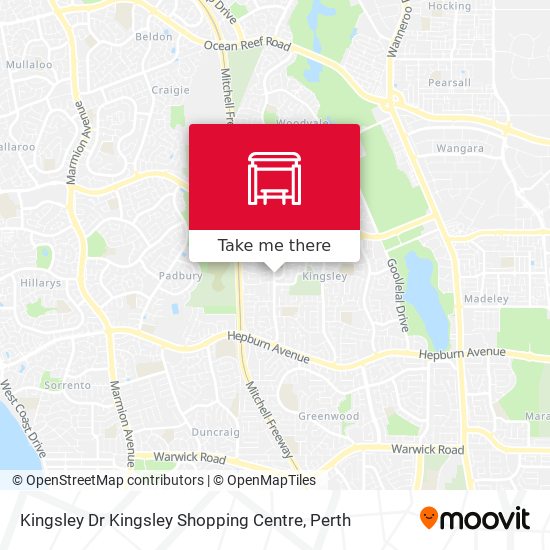 Kingsley Dr Kingsley Shopping Centre map