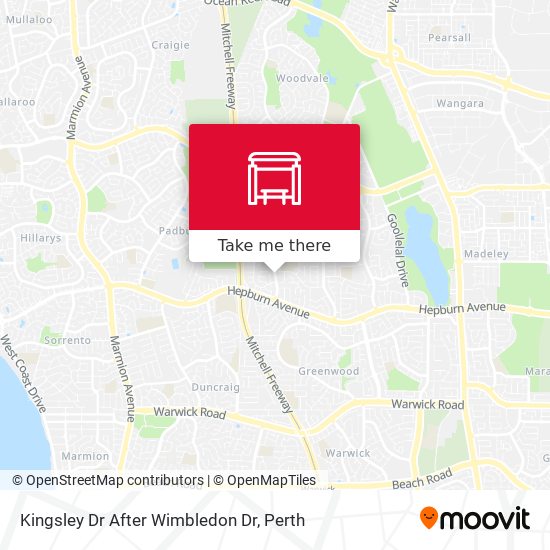 Kingsley Dr After Wimbledon Dr map
