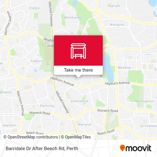 Mapa Barridale Dr After Beech Rd