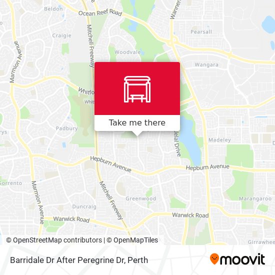 Barridale Dr After Peregrine Dr map