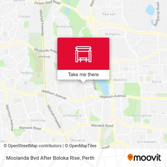 Mapa Moolanda Bvd After Boloka Rise