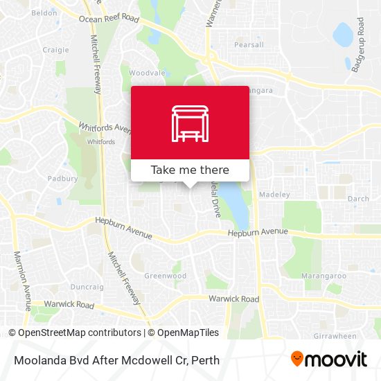 Moolanda Bvd After Mcdowell Cr map