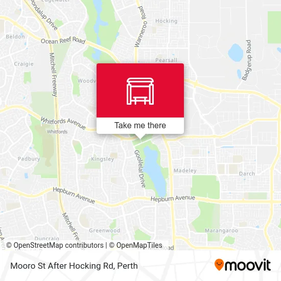 Mapa Mooro St After Hocking Rd