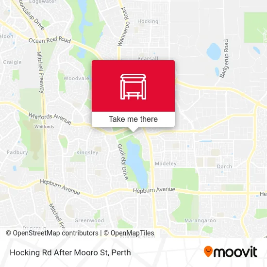 Mapa Hocking Rd After Mooro St