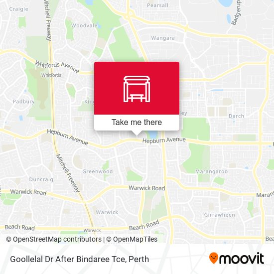 Goollelal Dr After Bindaree Tce map