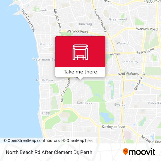 North Beach Rd After Clement Dr map