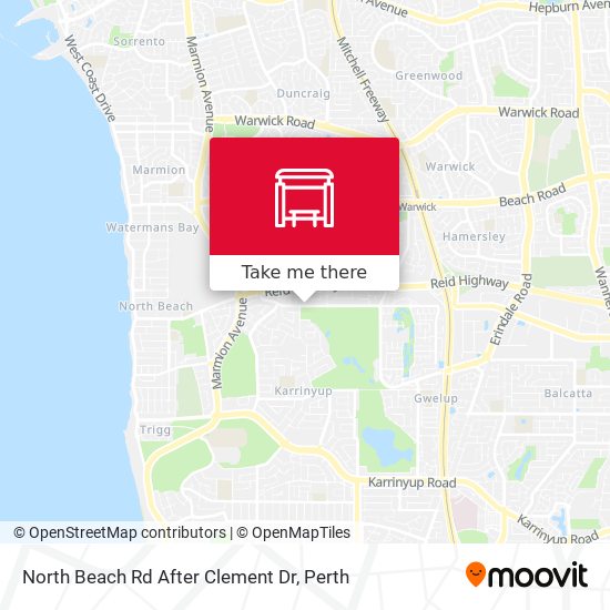 North Beach Rd After Clement Dr map