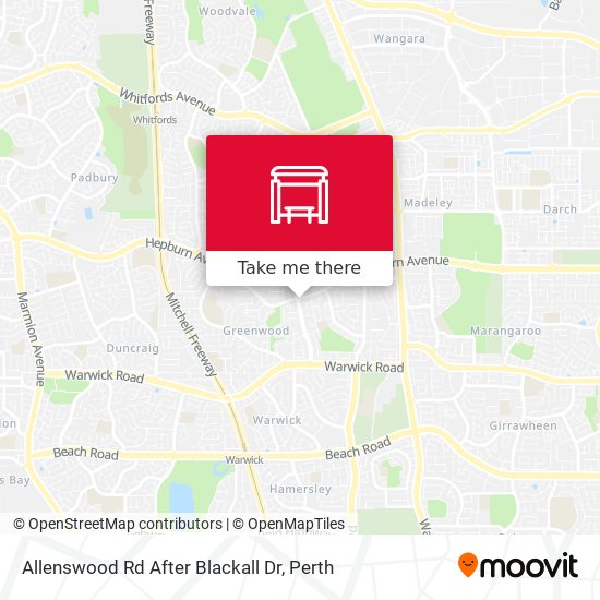Allenswood Rd After Blackall Dr map