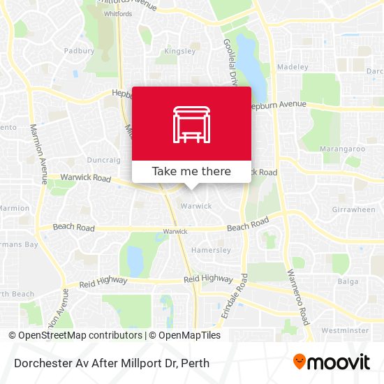 Dorchester Av After Millport Dr map