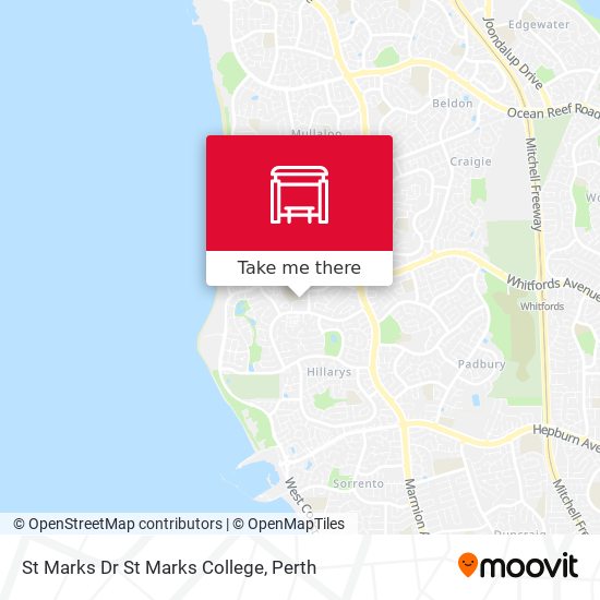 St Marks Dr St Marks College map