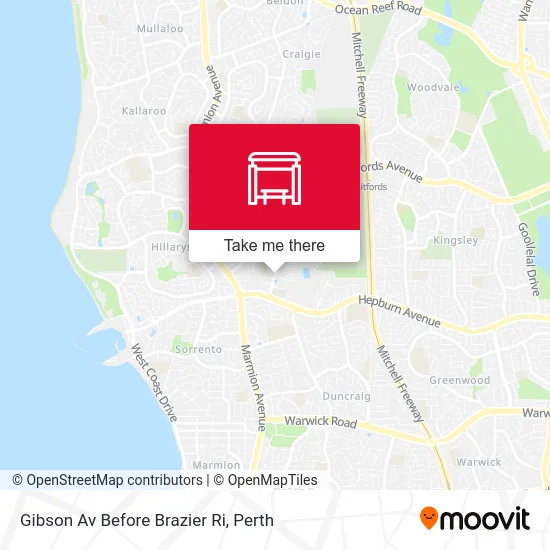 Mapa Gibson Av Before Brazier Ri