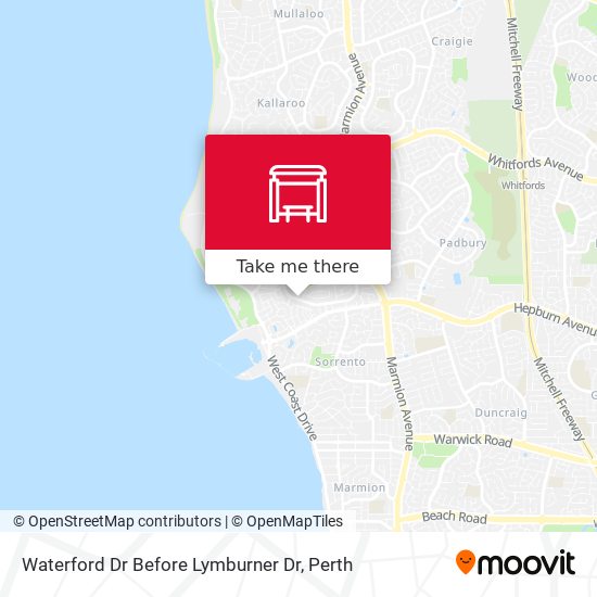 Waterford Dr Before Lymburner Dr map