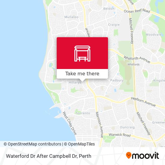 Waterford Dr After Campbell Dr map