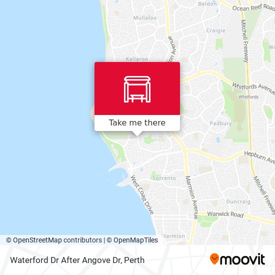 Waterford Dr After Angove Dr map