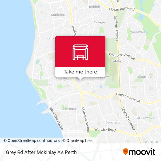 Grey Rd After Mckinlay Av map