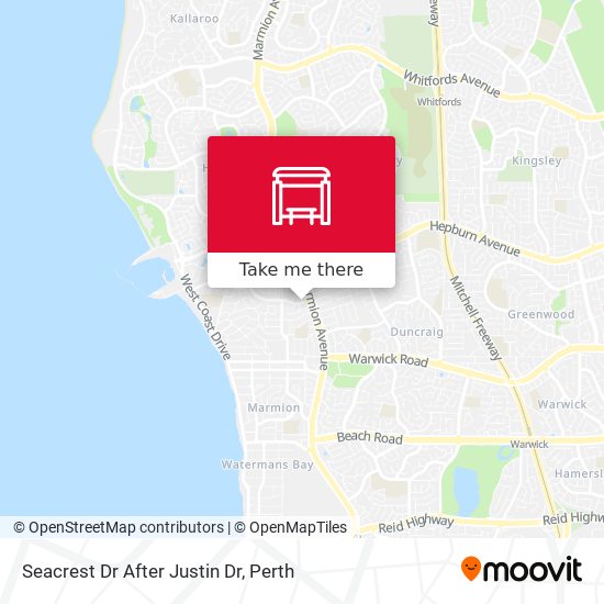 Seacrest Dr After Justin Dr map