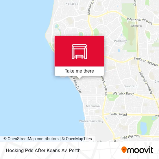 Mapa Hocking Pde After Keans Av