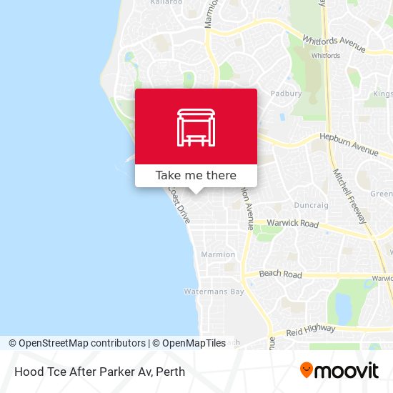 Hood Tce After Parker Av map