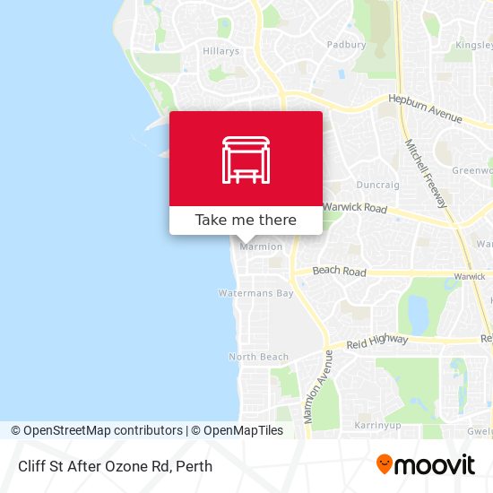 Cliff St After Ozone Rd map