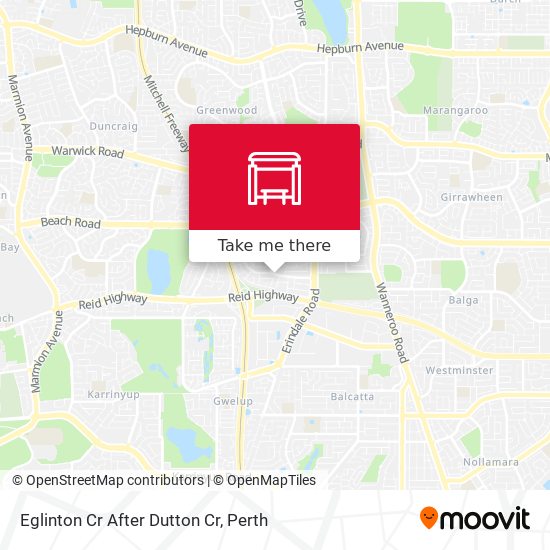Eglinton Cr After Dutton Cr map